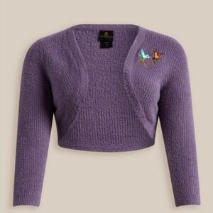 🆕️💙🐦SLEEPING BEAUTY PURPLE SHRUG - DISNEY SWEATER🐦💙